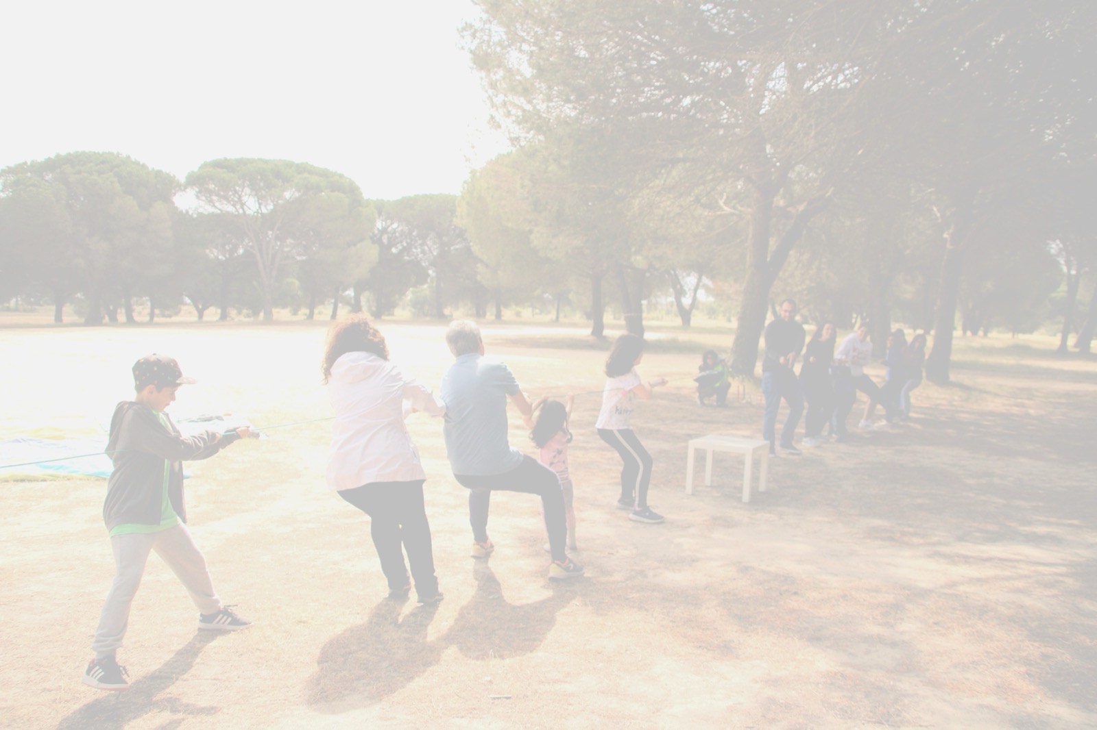 Children and families enjoying outdoor activities at Atelier da Educação